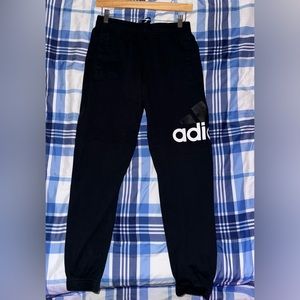 Adidas Black Logo Sweatpants Sz S